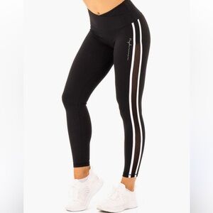 Ryderwear Womens Collide High Waisted Crossover Leggings like new small black